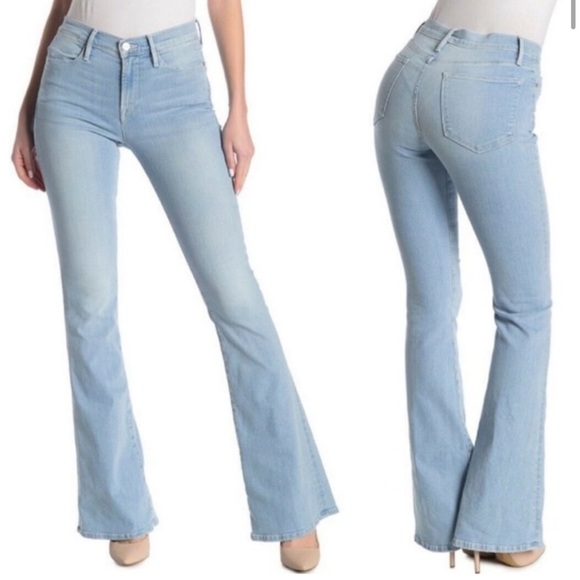 Frame Denim Denim - Frame Denim Le High Flare Swiss Alps 70’s Light Blue Jean Size 25